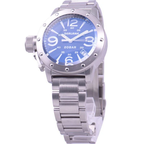 Sun Flame SE32-MBL 20 ATM Water Resistant Stylish Design Durable Stainless Steel Elegant Black Dial - Image 3