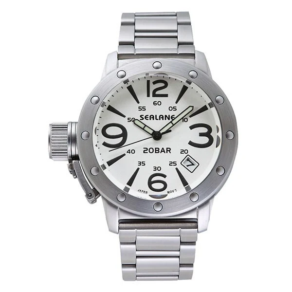 Sun Flame SE32-MWH Elegant Design Water Resistant Quartz Movement Durable Stainless Steel Band