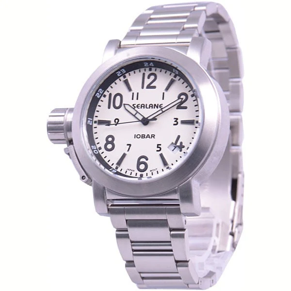 Sun Flame SE43-MWH 10 ATM Water Resistant Leather Strap Blue Dial Stylish Design Elegant Timepiece