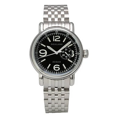 Sun Flame SEJ020-MBK Stylish Analog Design Water Resistant Durable Stainless Steel Elegant Black Dial - Image 3