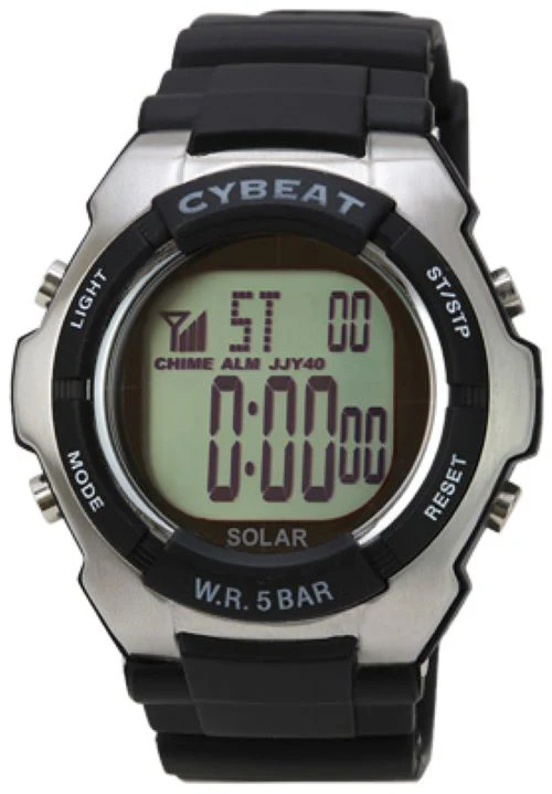 Sun Flame SRC04-BK Digital Watch Solar Powered 5 ATM Water Resistant Sleek Black Design Stylish and Functional