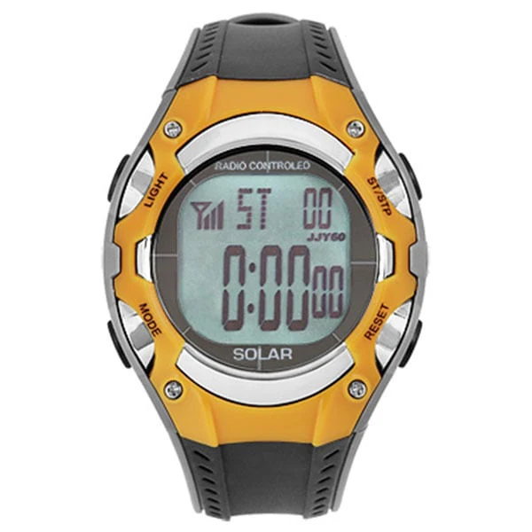 Sun Flame SRC06-OR Digital Solar Powered Watch Water Resistant Eco-Friendly Design Stylish LED Display