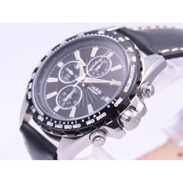 Sun Flame SV09-LBK Stylish Design Water Resistant Durable Stainless Steel Quartz Movement