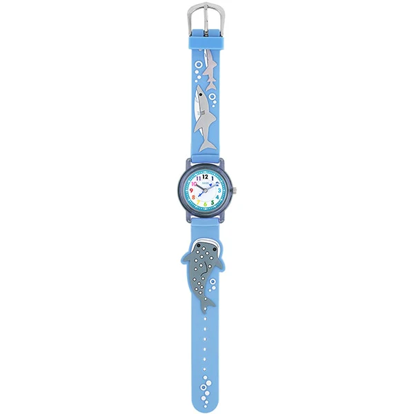 Sun Flame TCL82 Kids Watch Shark Design Water Resistant Adjustable Strap Lightweight Durable
