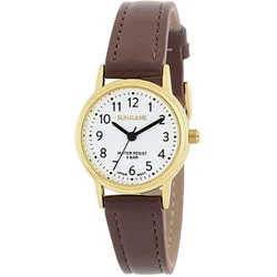 SUNFLAME JB4D0004-LG Elegant Leather Strap Stylish Black Dial Water Resistant Durable Design - Image 3