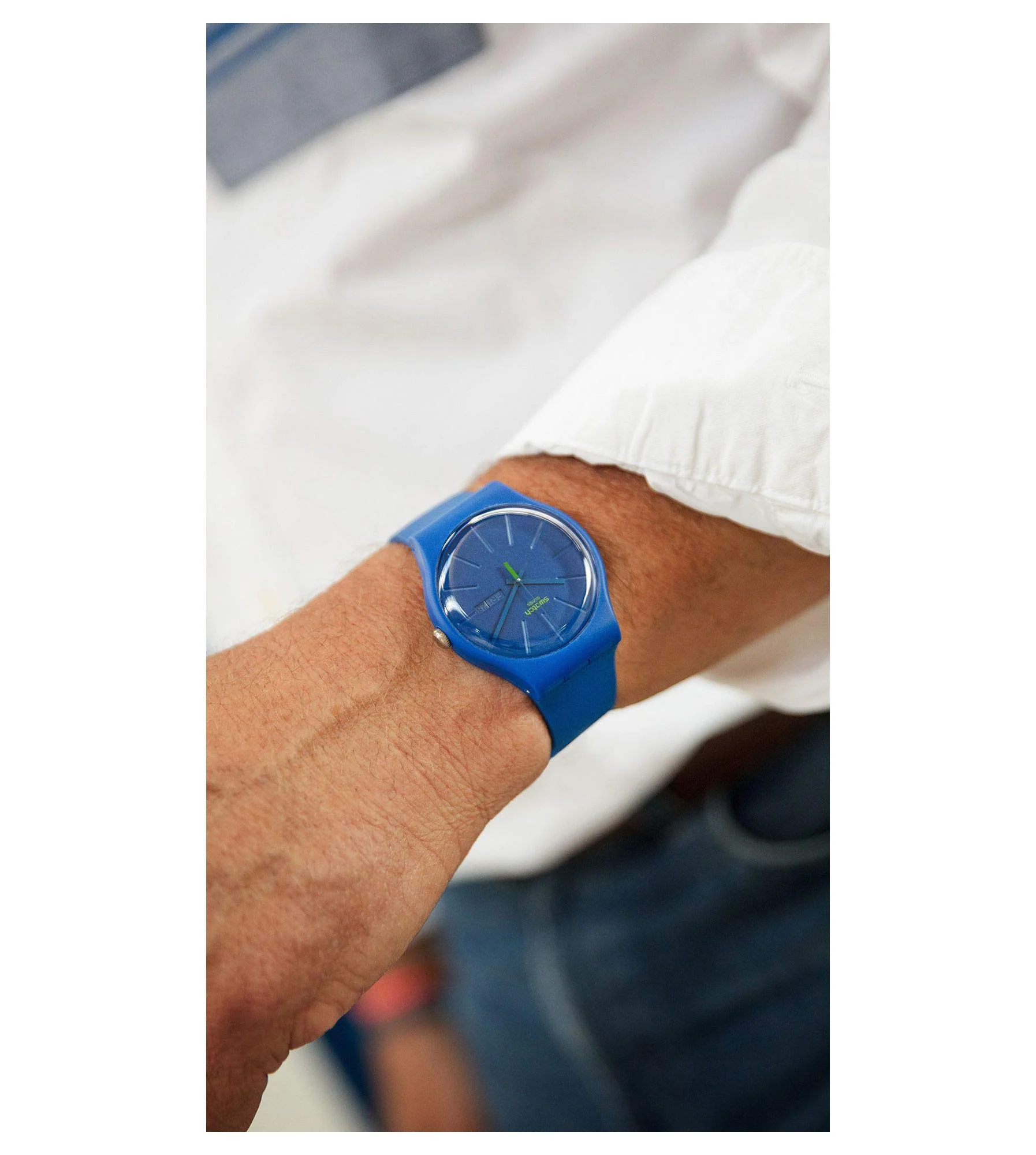 SWATCH Beltempo SO29N700 Blue Quartz Watch - Image 2