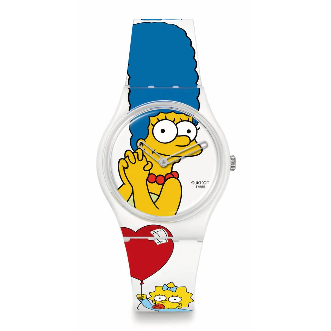 SWATCH BEST. MOM. EVER. SO28Z116 White Unisex Watch
