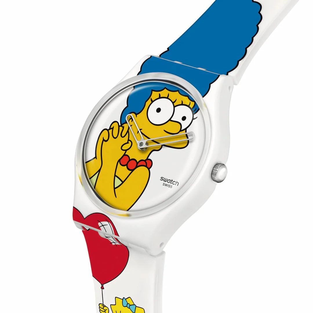SWATCH BEST. MOM. EVER. SO28Z116 White Unisex Watch - Image 3