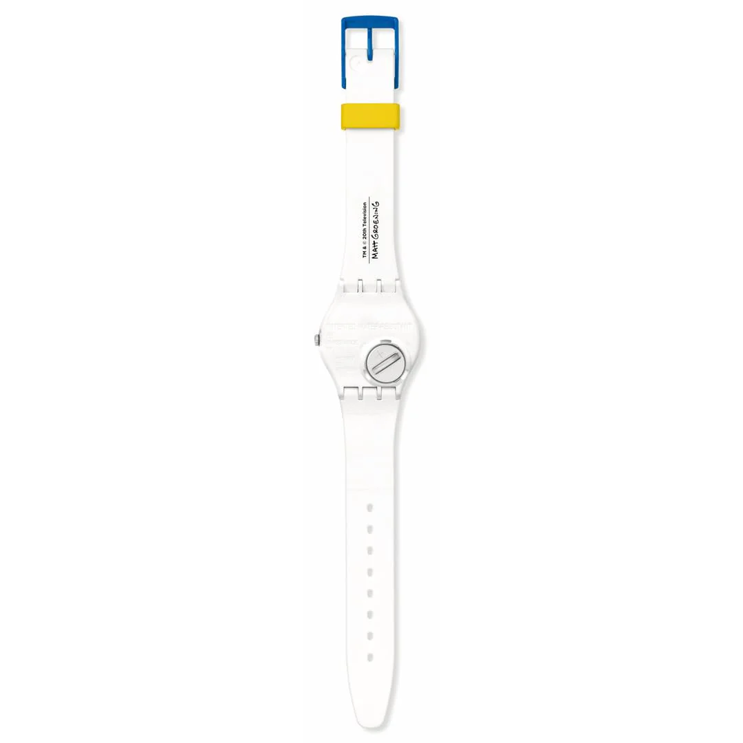 SWATCH BEST. MOM. EVER. SO28Z116 White Unisex Watch - Image 4