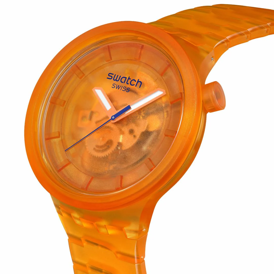 SWATCH Big Bold SB05O103 Orange Joy Quartz Watch - Image 3