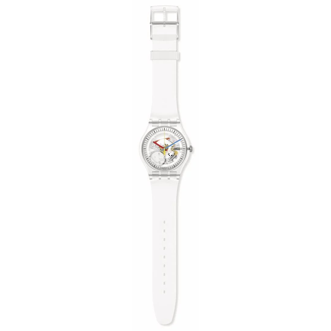 SWATCH Clearly New Gent SO29K100-S06 Clear Quartz Watch - Image 2