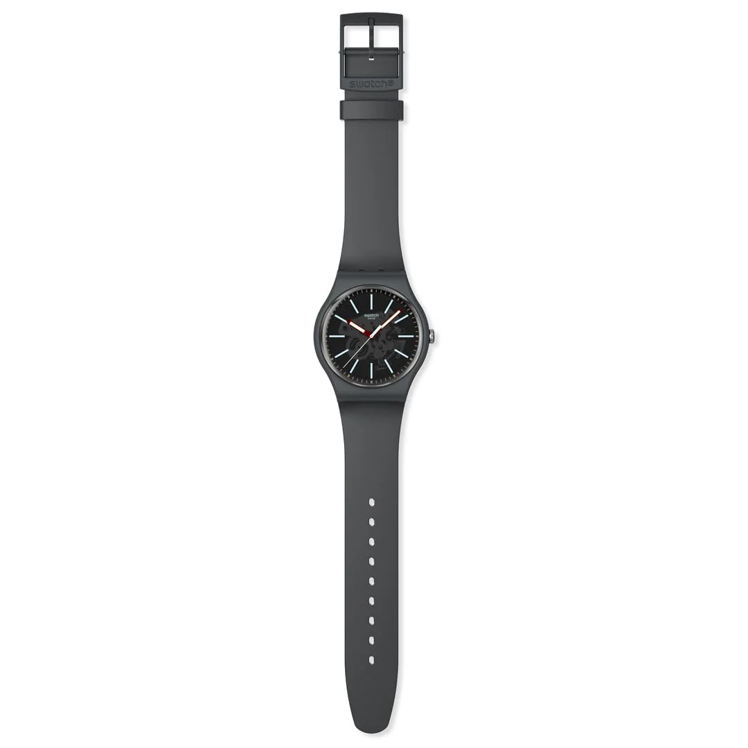 SWATCH Cobblestone Street SO29A101 Quartz Grey Watch - Image 3