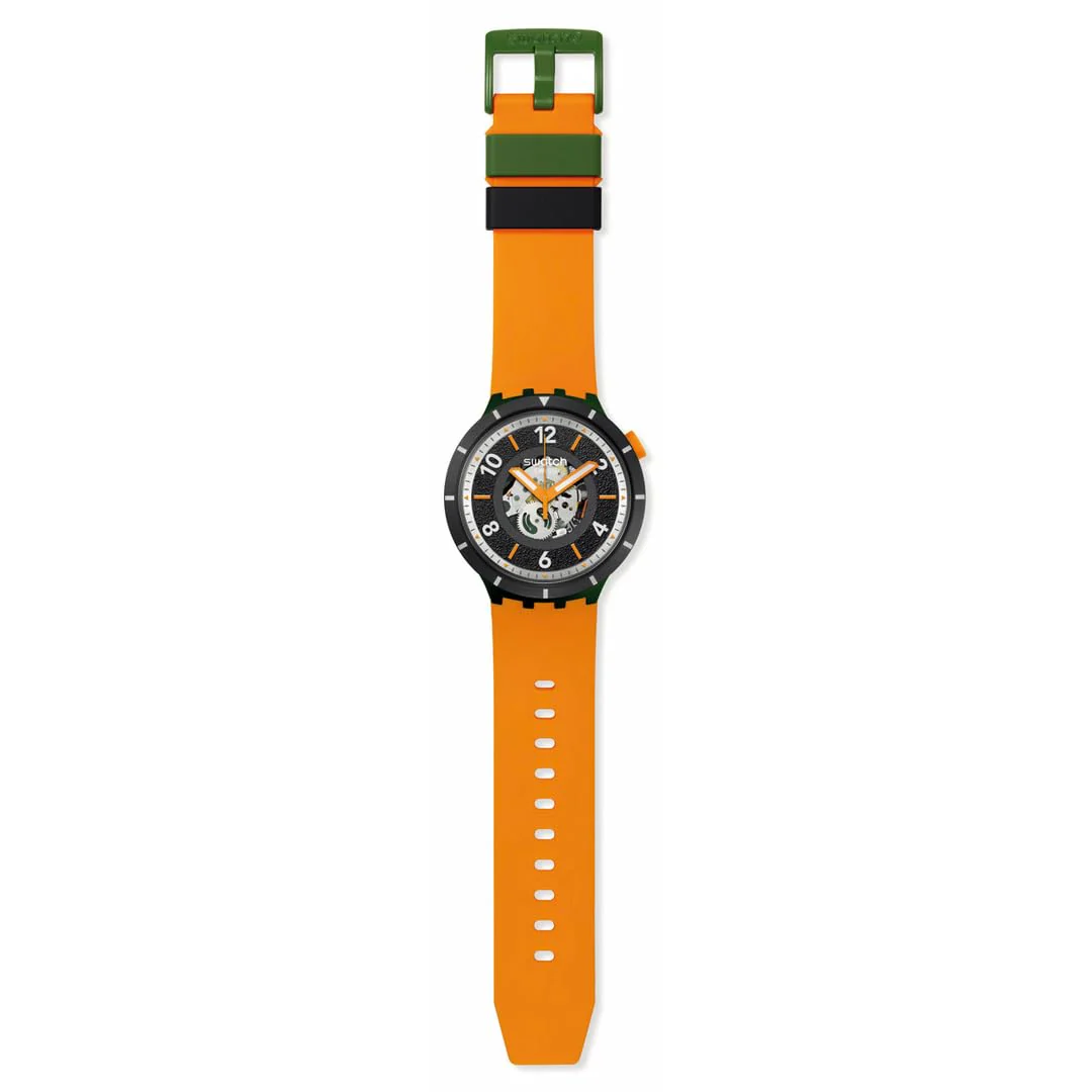 SWATCH Fall-Iage SB03G107 Swiss Quartz Orange Watch - Image 2