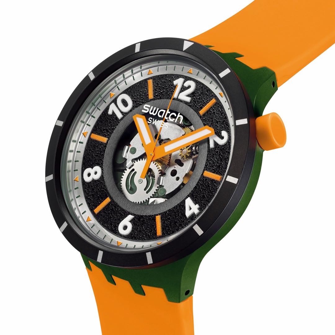 SWATCH Fall-Iage SB03G107 Swiss Quartz Orange Watch - Image 3