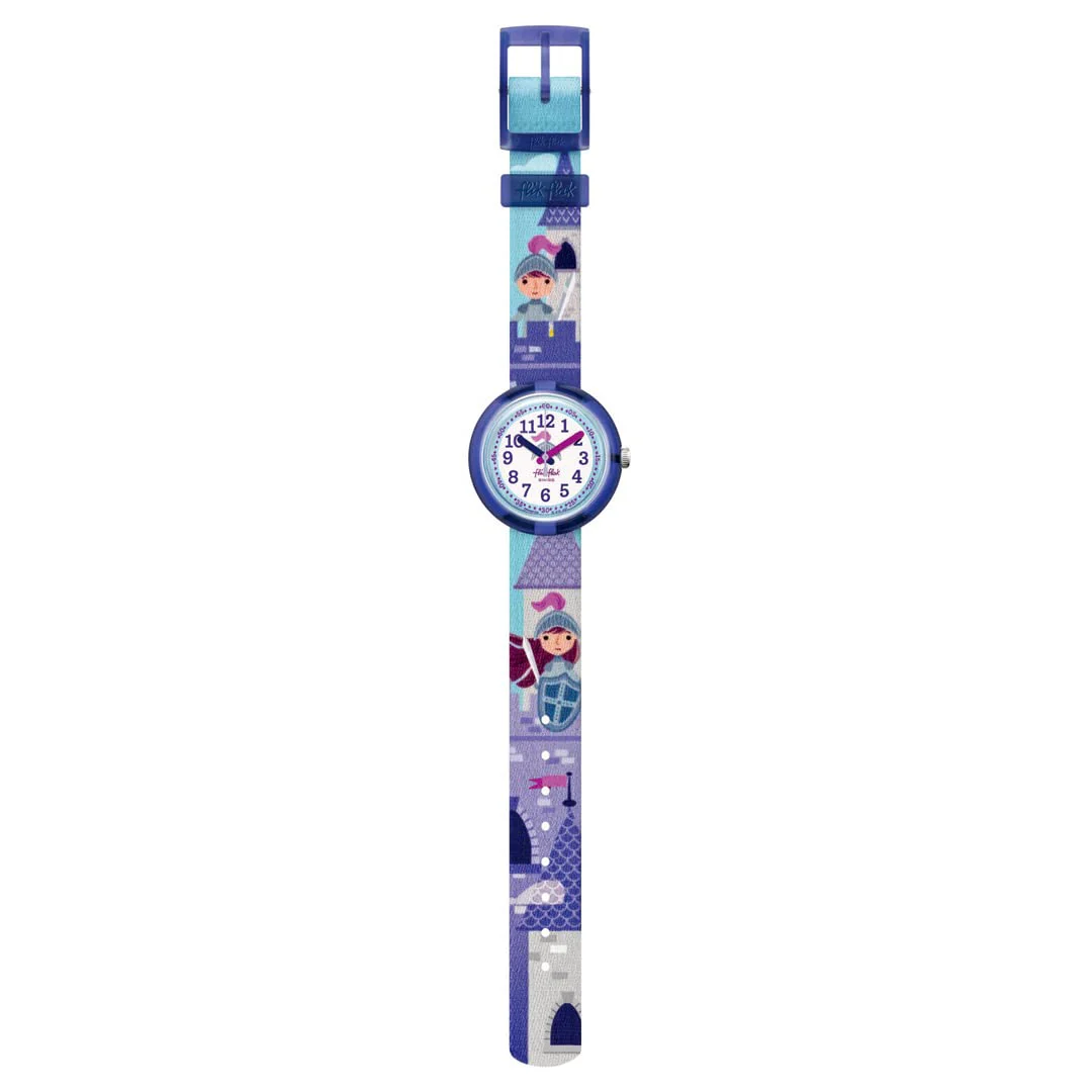 SWATCH Flik Flak FPNP120 Kids Purple Round Watch - Image 2