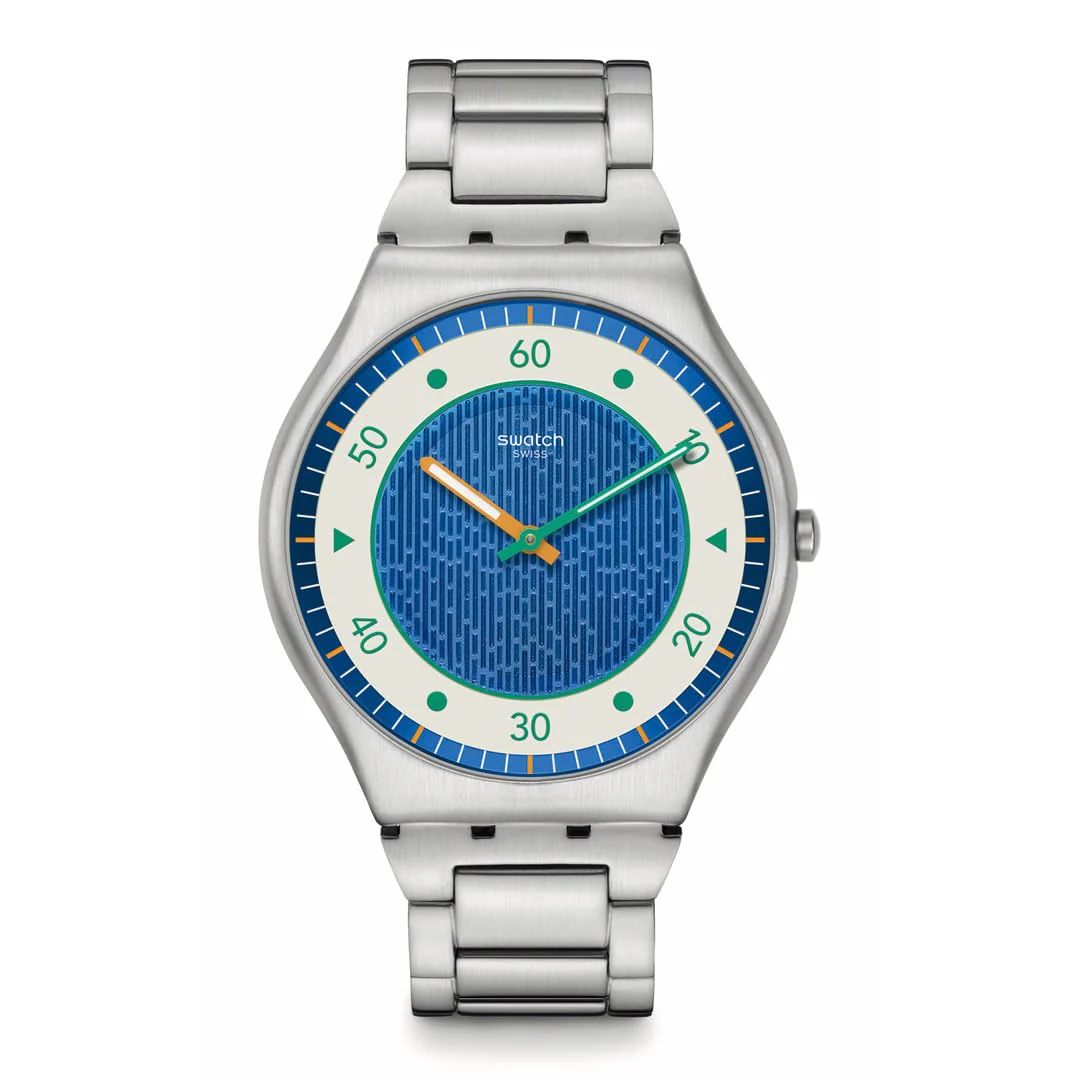 SWATCH Irony Skin SS07S143G Splash Dance Grey Watch