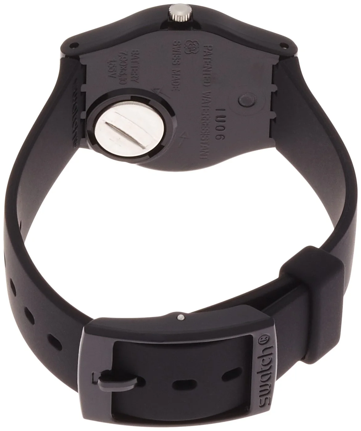 SWATCH Lady Black Single LB170E Swiss Quartz Women's Watch - Image 2