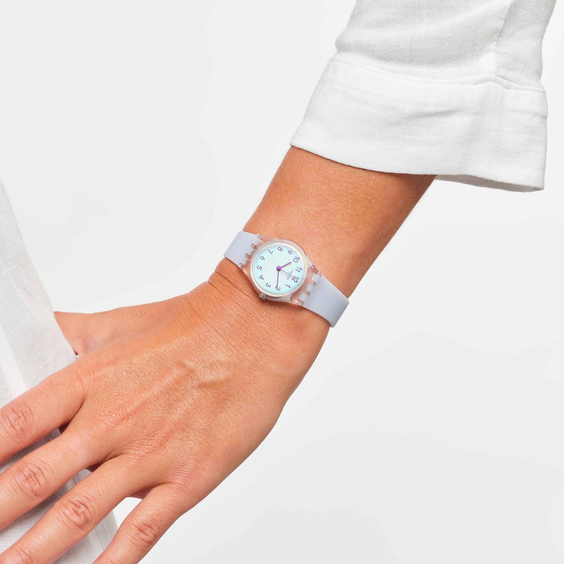 SWATCH Lady LK396 Women's Blue Water Resistant Quartz Watch - Image 5