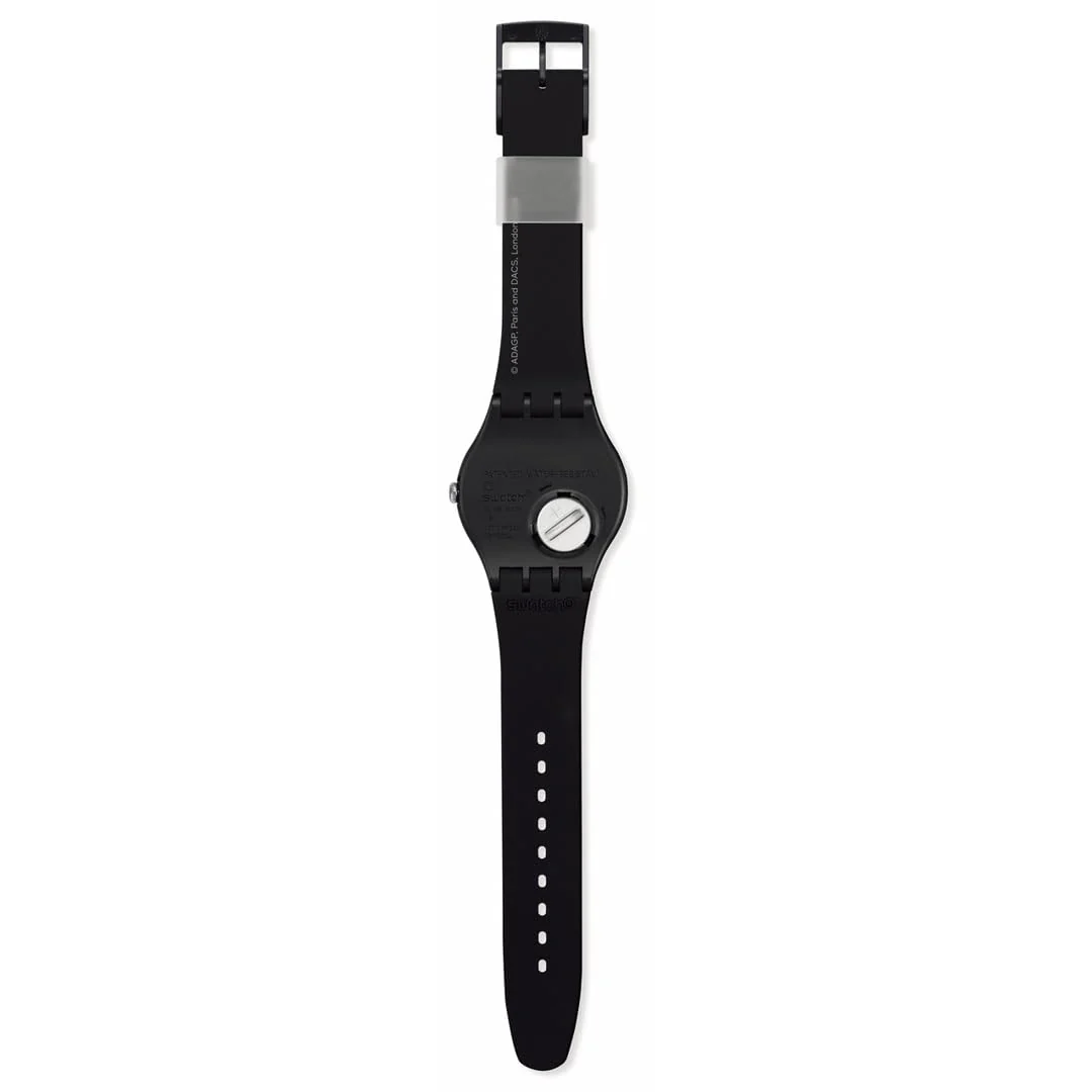 SWATCH Leger's Two Women Holding Flowers SUOZ363 Black Watch - Image 4