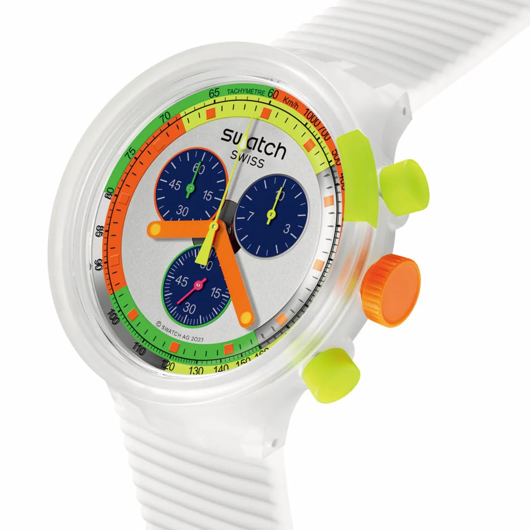 SWATCH Neon Jelly SB02K100 Big Bold Quartz Watch - Image 3