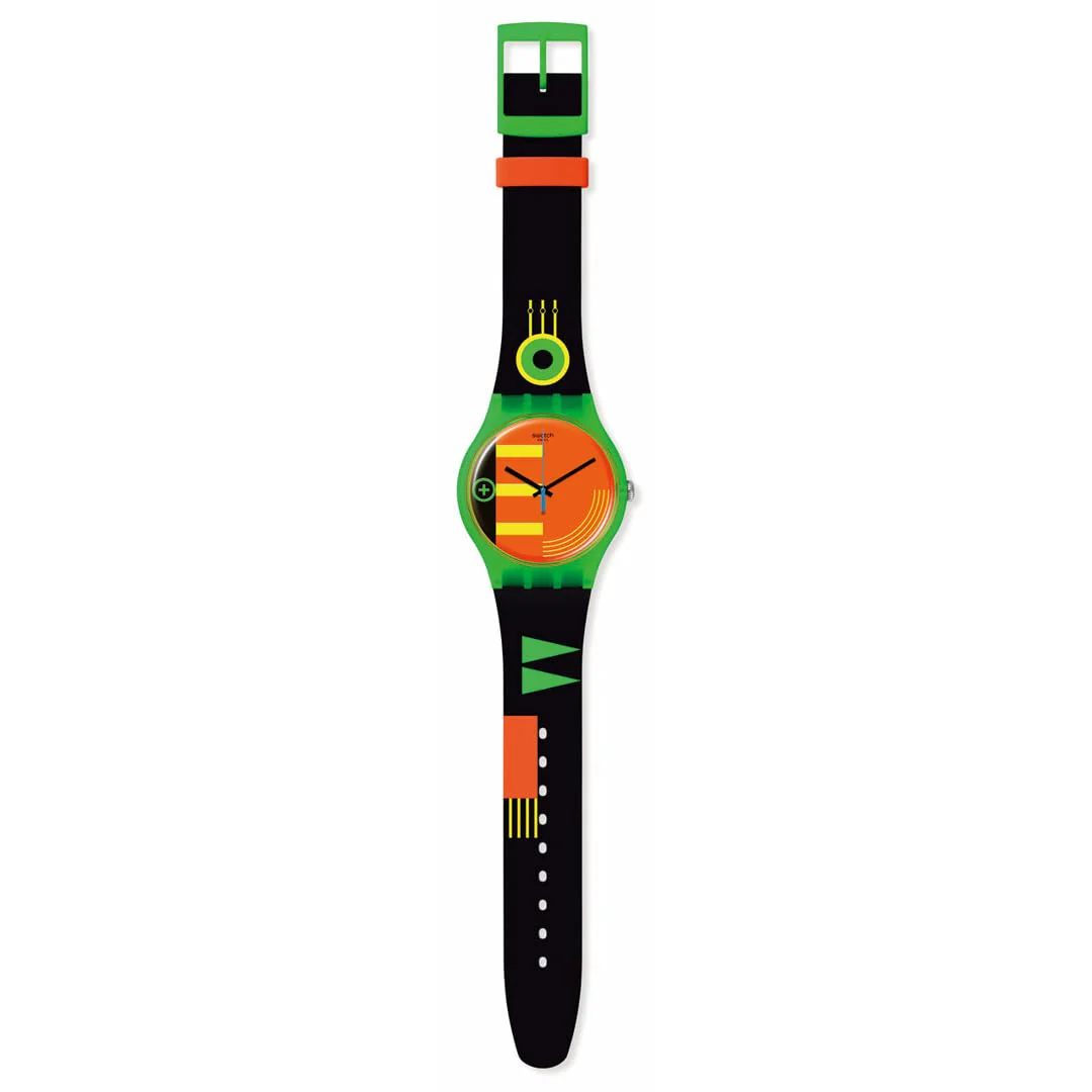 SWATCH Neon Rider SO29G106 Green Quartz Watch - Image 2