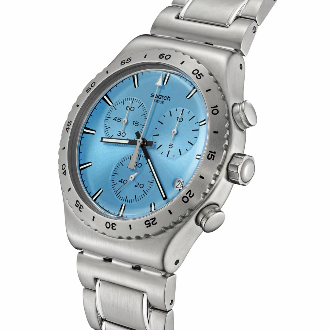SWATCH New Irony Chrono YVS528G Blue Watch - Image 2