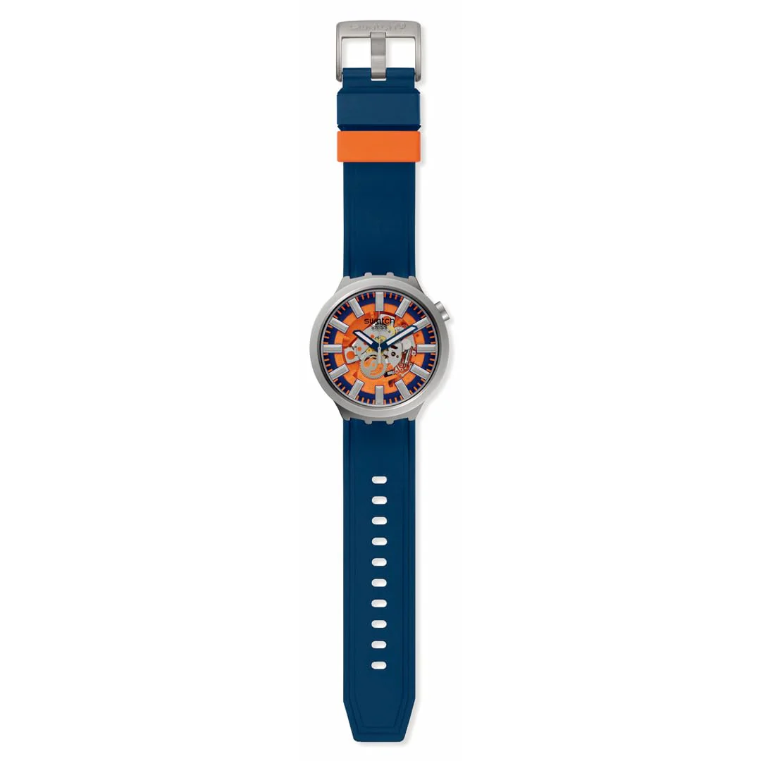 SWATCH Orange in the Works SB07S114 Big Bold Quartz Watch - Image 2