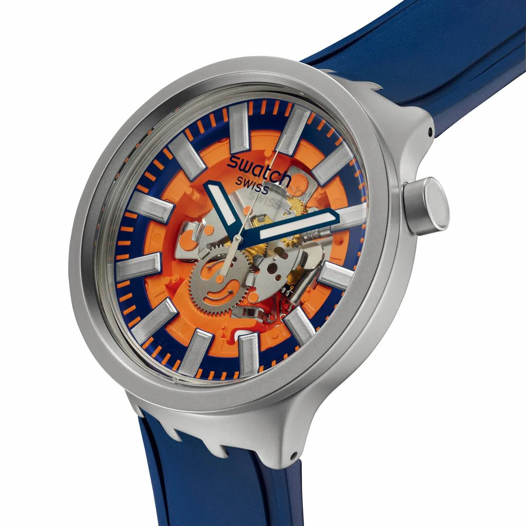 SWATCH Orange in the Works SB07S114 Big Bold Quartz Watch - Image 3