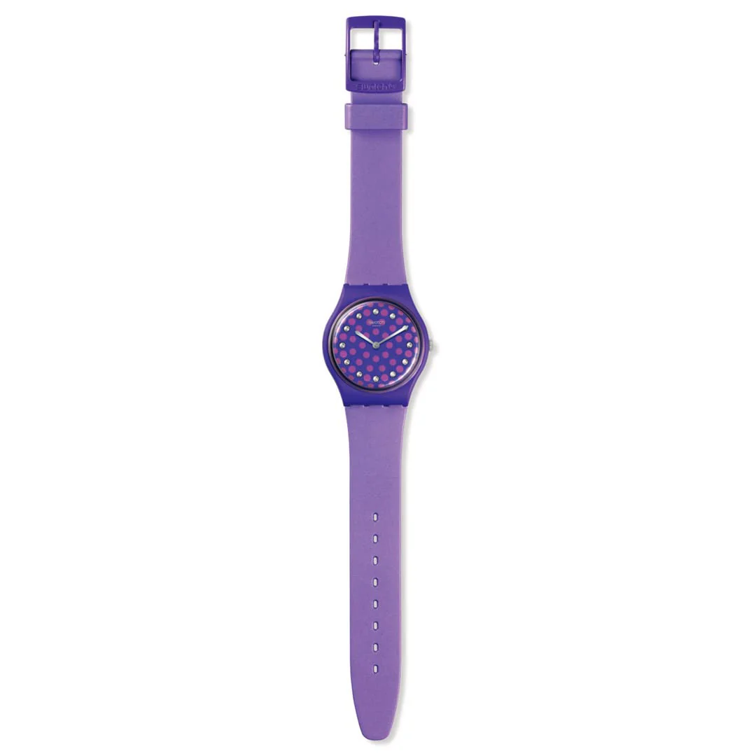 SWATCH Perfect Plum SO31V100 Purple Quartz Watch - Image 2