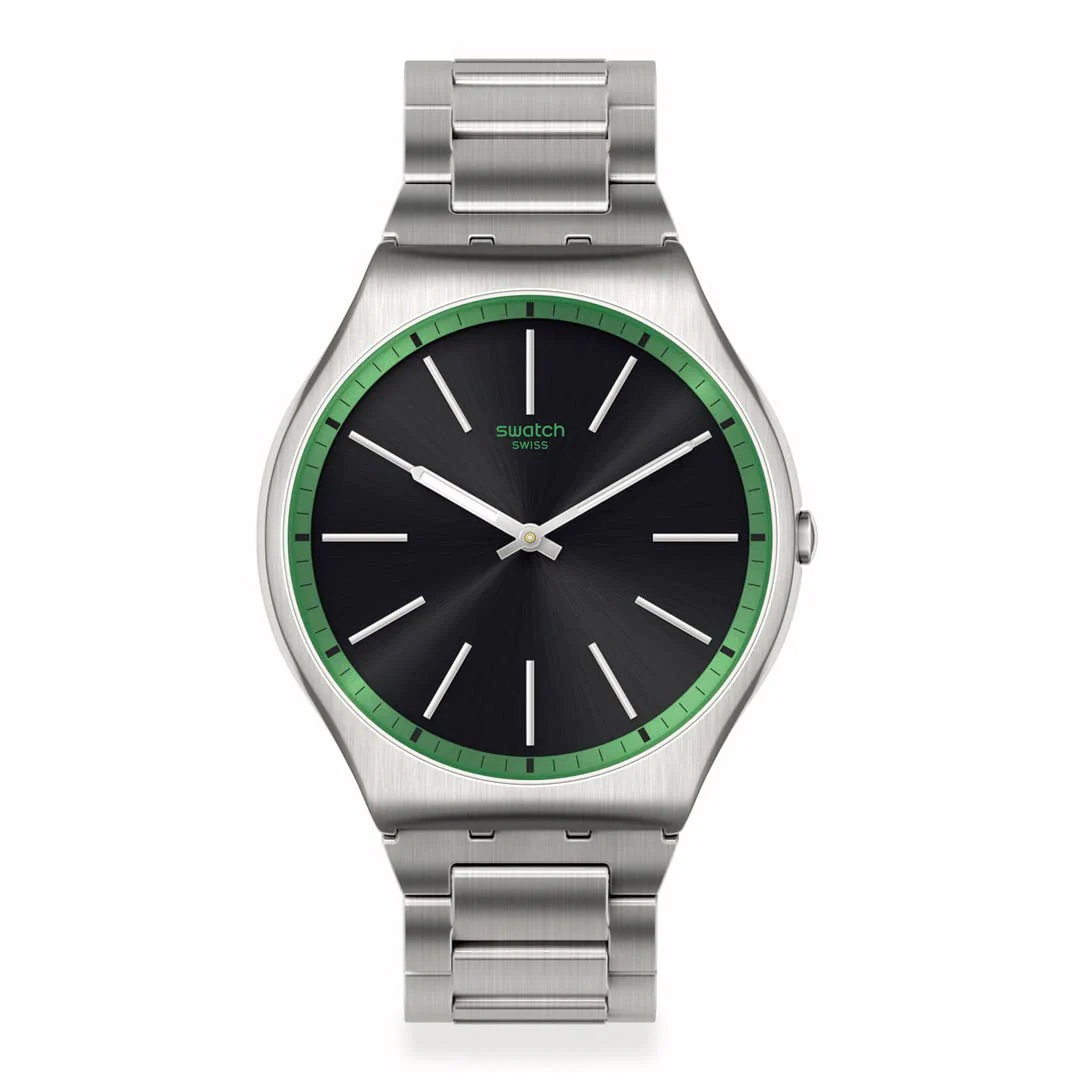 SWATCH Skin Irony SS07S128G Green Graphite 42mm Men's Watch