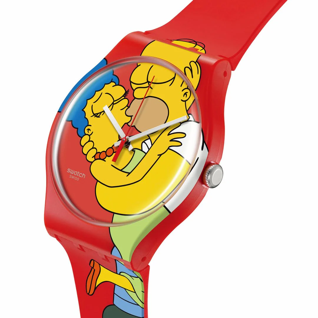 SWATCH Sweet Embrace SO29Z120 Quartz Red Unisex Watch - Image 3