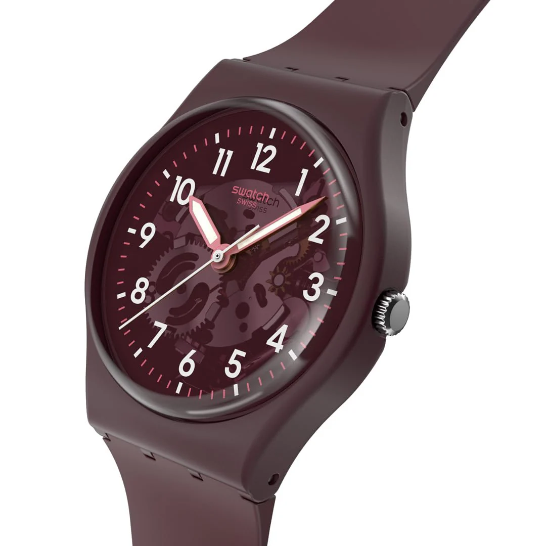 SWATCH THRU THE CROWN GLASS SO28R115 Red Watch - Image 4