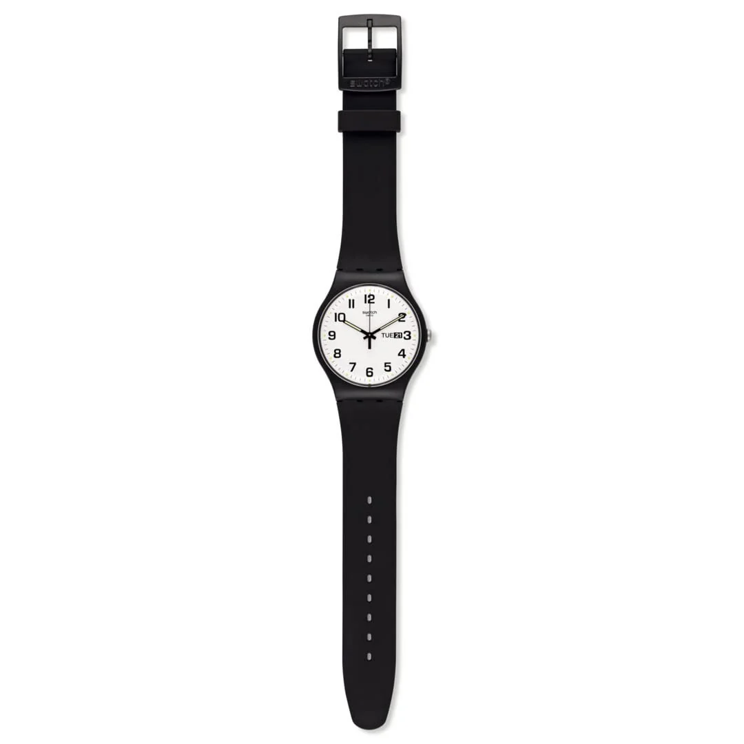 SWATCH TWICE AGAIN SO29B703 Classic Black Watch - Image 2