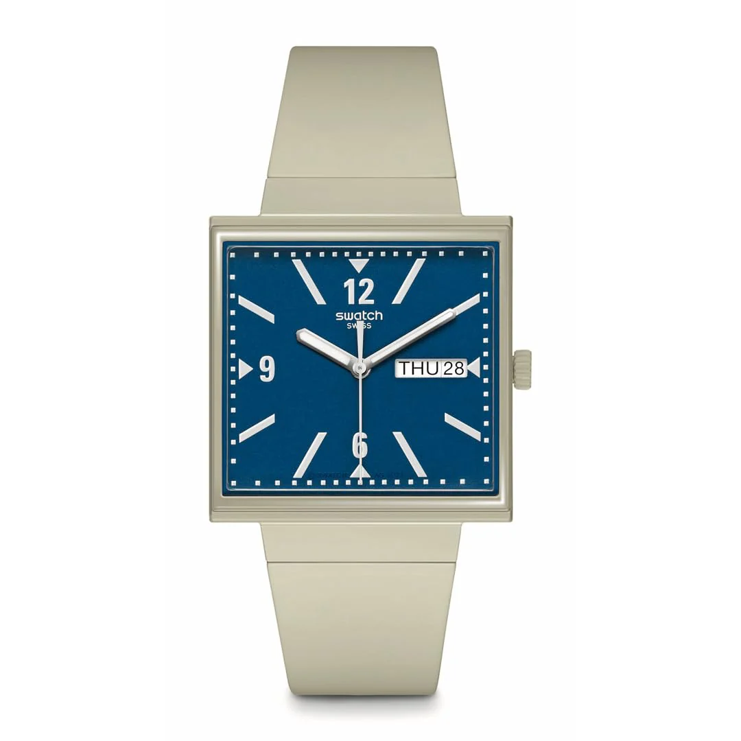 SWATCH What If Beige SO34T700 Quartz Watch
