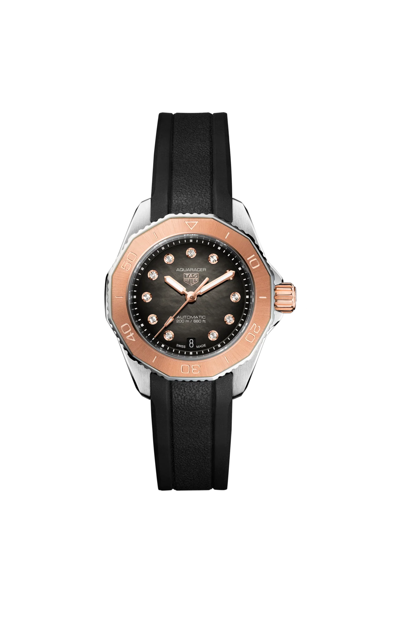 TAG Heuer HEUER WBP2451.FT6200 Professional Dive Watch - 300m Water Resistance - Quartz Movement - Black Rubber Strap -