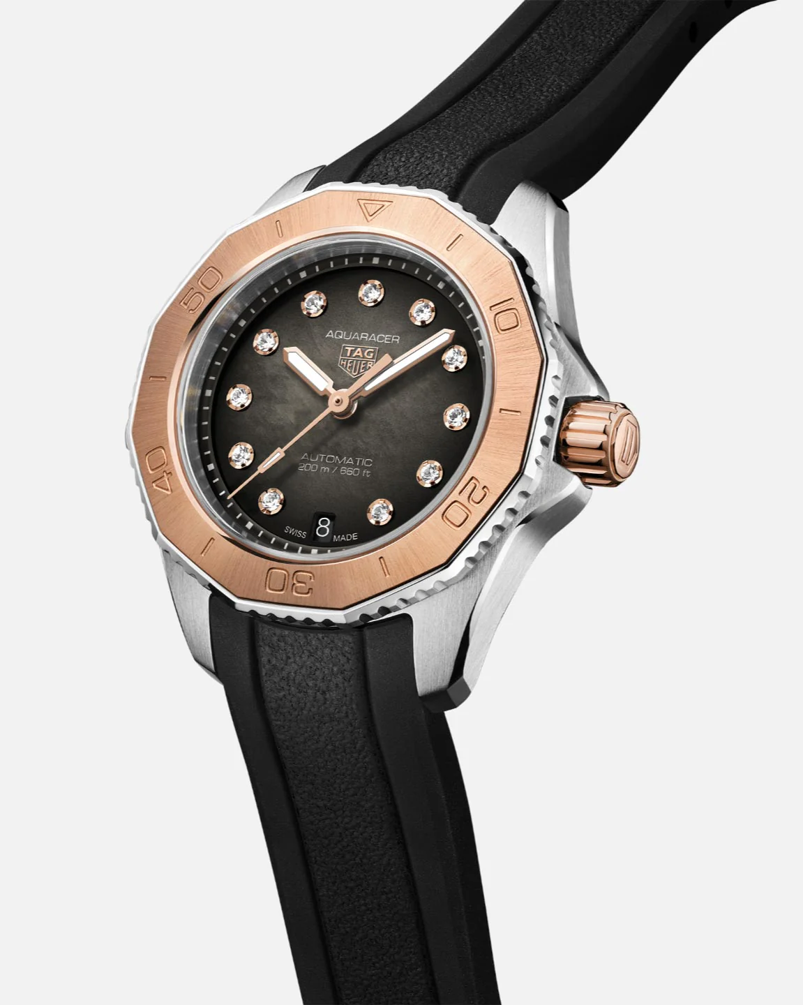 TAG Heuer HEUER WBP2451.FT6200 Professional Dive Watch - 300m Water Resistance - Quartz Movement - Black Rubber Strap - - Image 2