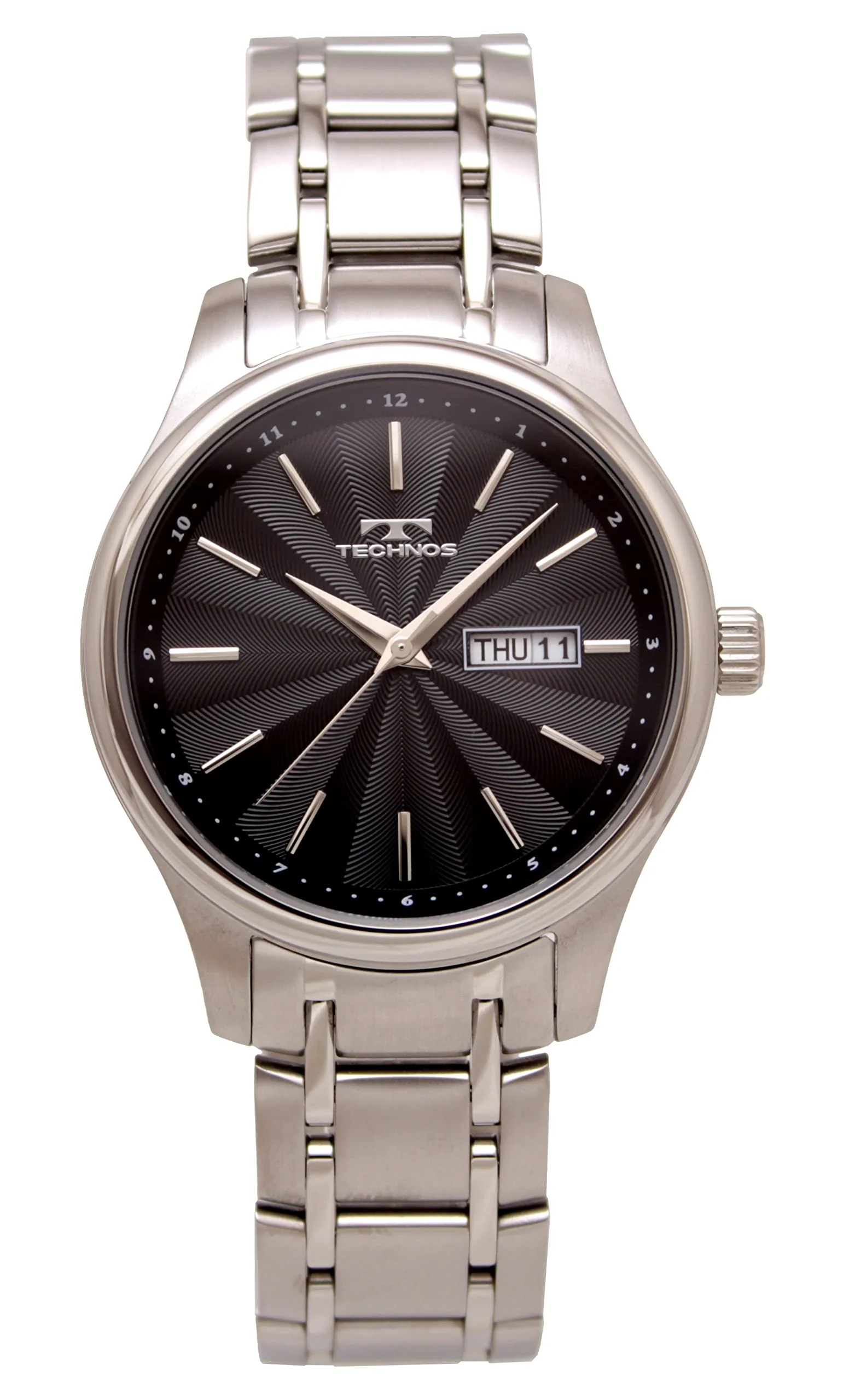 TECHNOS T6B50SB Day-Date Quartz Men's Watch