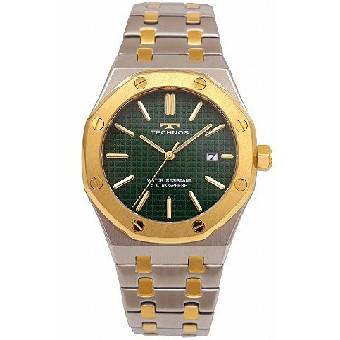 Technos T9C07TM Men's Metal Band Watch - Stylish Design - Water Resistant - 1 Year Warranty - Authentic Quality