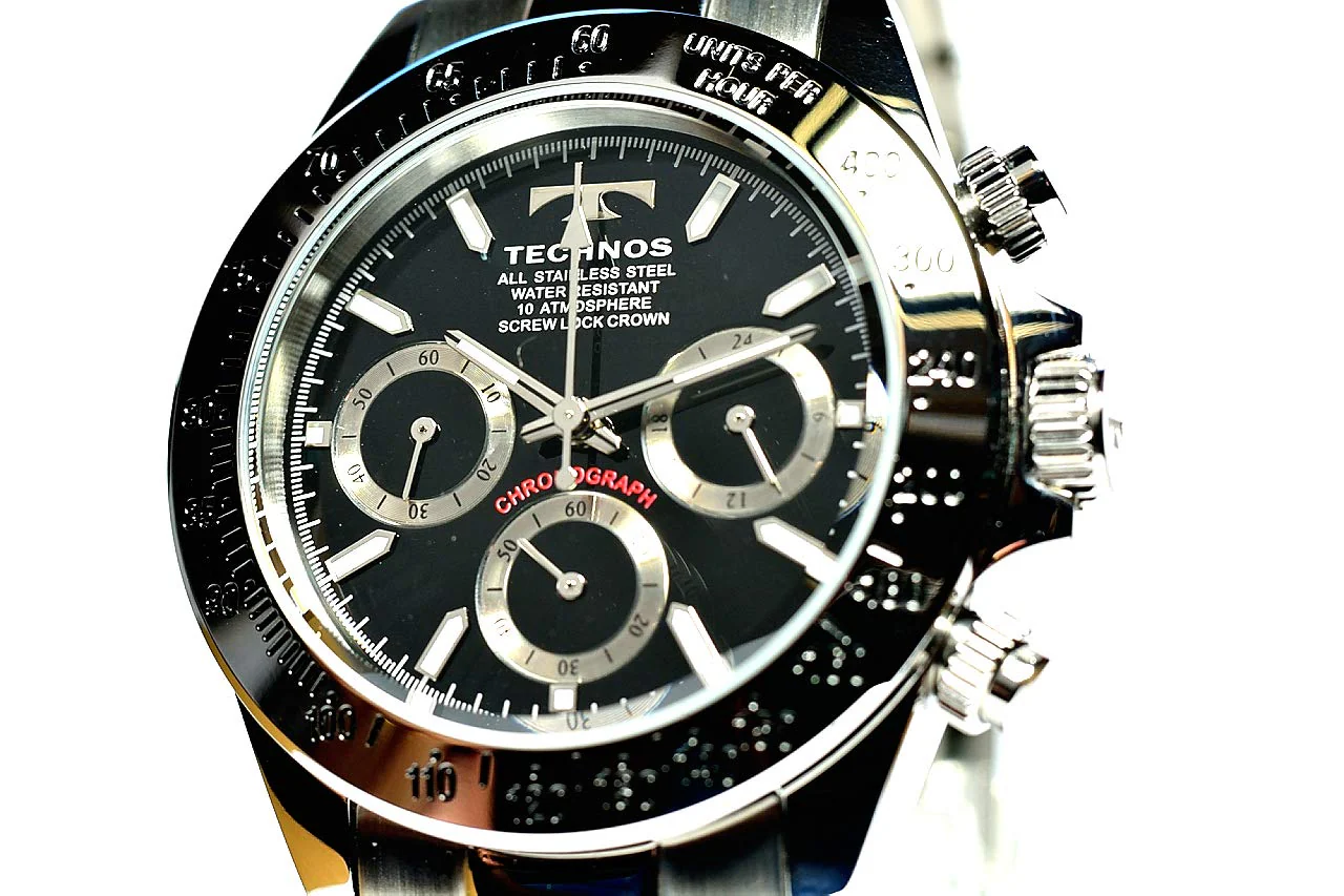 TECHNOS TSM401SB Chronograph 10ATM Men's Watch - Image 3