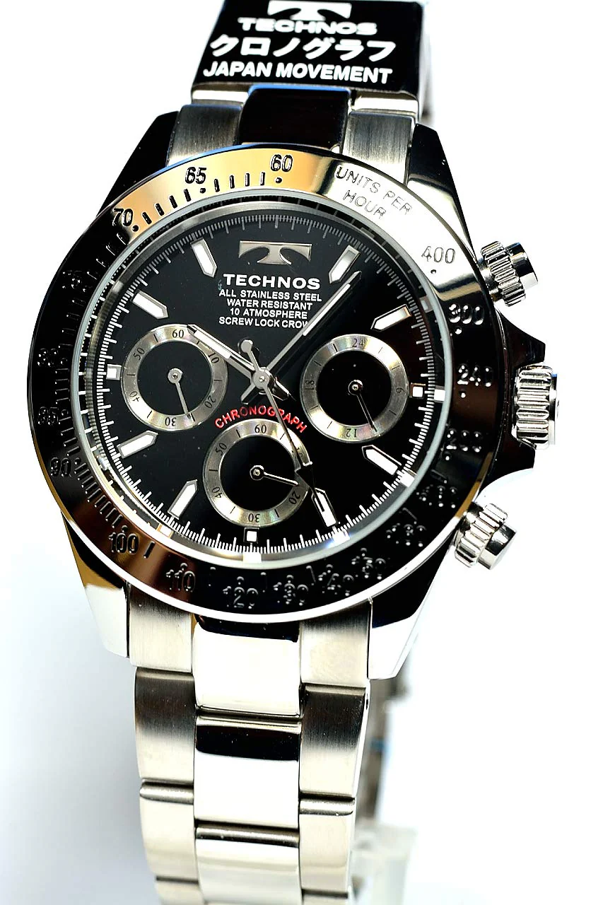 TECHNOS TSM401SB Chronograph 10ATM Men's Watch - Image 6