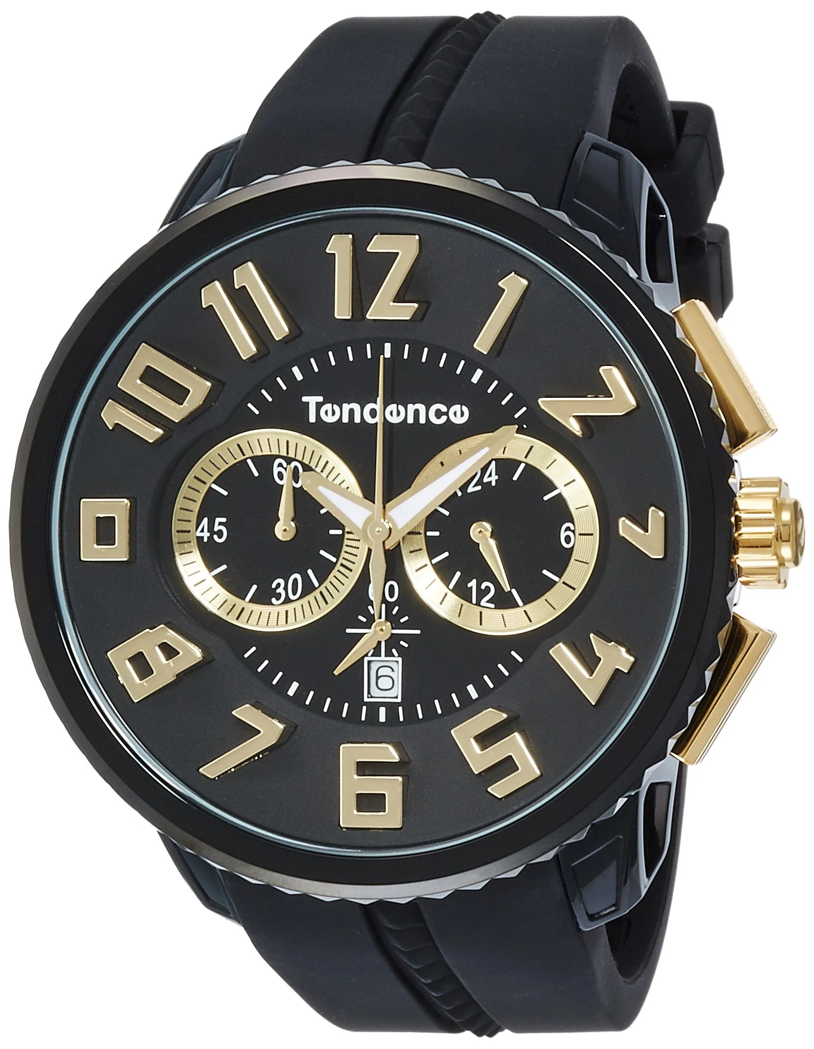 TENDENCE Gulliver Round Chrono TG460011 Men's Black Quartz Watch