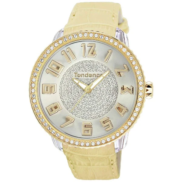 Tendence TY430143 Stylish White Design 2-Year Warranty Quartz Movement Water Resistant