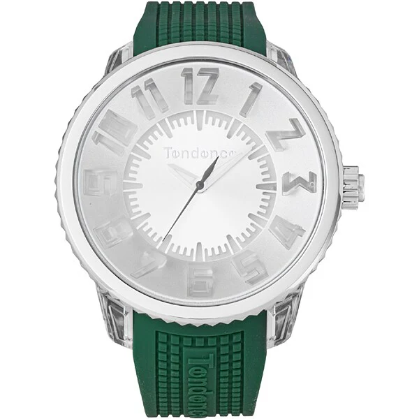 TENDENCE TY532003-GR-ELT Men's Flash Silicone Strap Stylish Design Water Resistant 2-Year Warranty