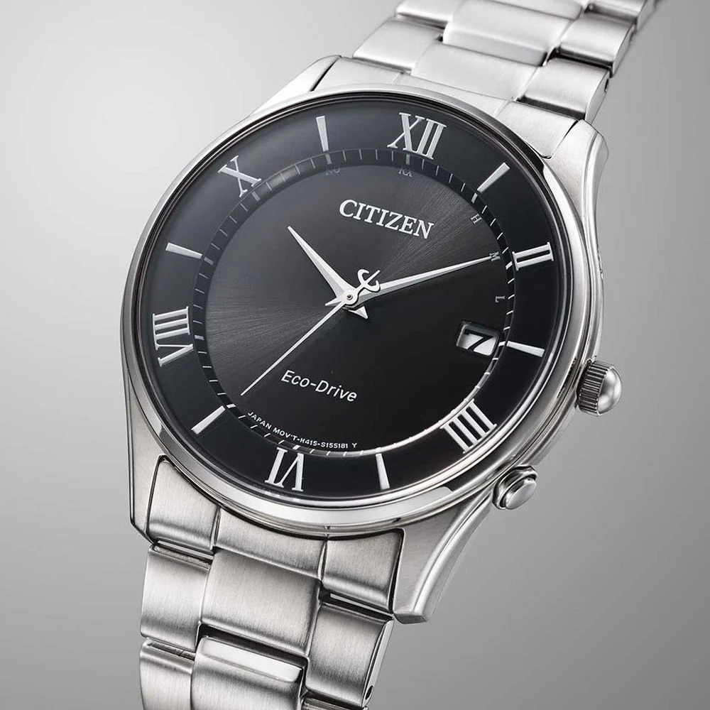 Citizen Men's Watch - Citizen Collection Eco-Drive Radio Controlled, Black, Metal Band, with Date AS1060-54E - Image 5