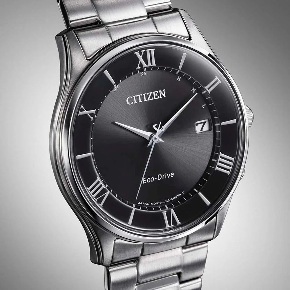Citizen Men's Watch - Citizen Collection Eco-Drive Radio Controlled, Black, Metal Band, with Date AS1060-54E - Image 6