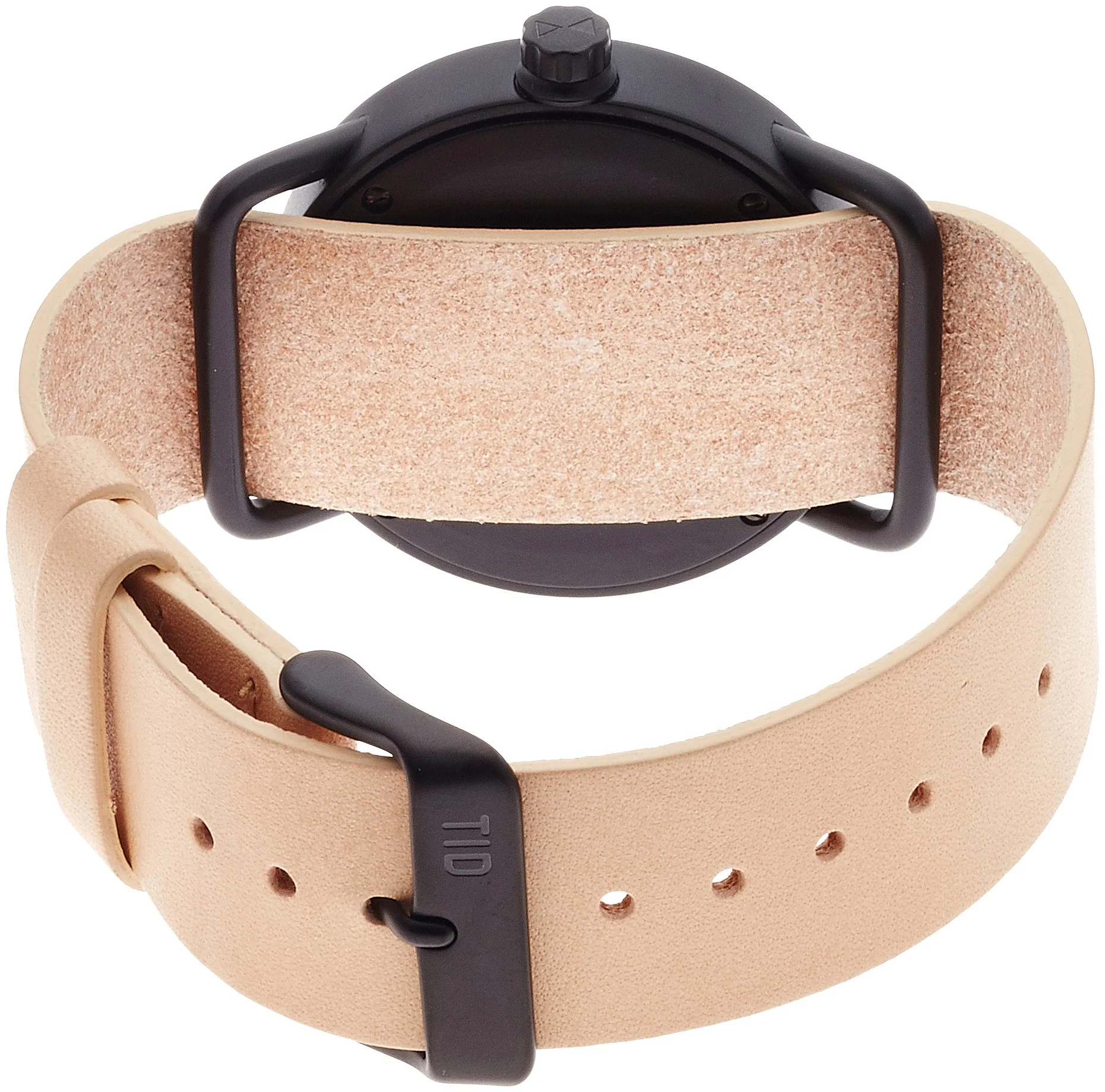 TID WATCHES No.1 TID01-BK/N Leather Strap Men's Watch - Image 2