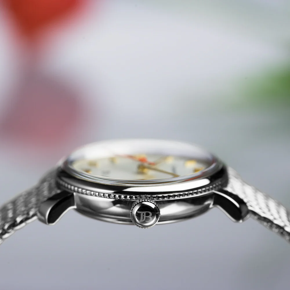 Time&Bouquet OTB-003-S Elegant Coquelicot Mesh Band Stylish Design Water Resistant Japanese Quartz Movement - Image 4