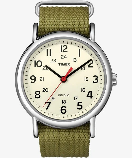 TIMEX Weekender T2N651 Central Park Green Quartz Unisex Watch - Image 2