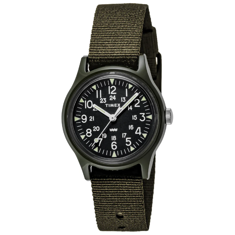 TIMEX TW2T33700 Original Camper Japan Limited Edition 1-Year Warranty Olive Green Durable Design Classic Style