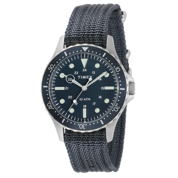 TIMEX TW2T75400 Navy XL Nylon Strap Men's Authentic Watch 1-Year Warranty Water Resistant Stylish Design - Image 3